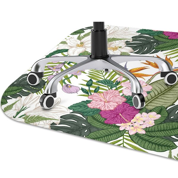 Tapis fauteuil bureau do biura Fleurs exotiques