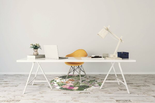 Tapis fauteuil bureau do biura Fleurs exotiques