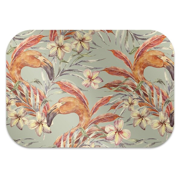 Tapis pour chaise de bureau Flamants