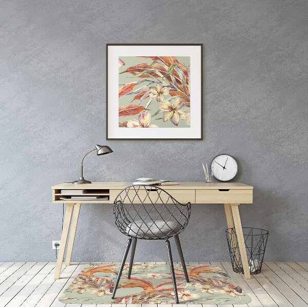 Tapis pour chaise de bureau Flamants
