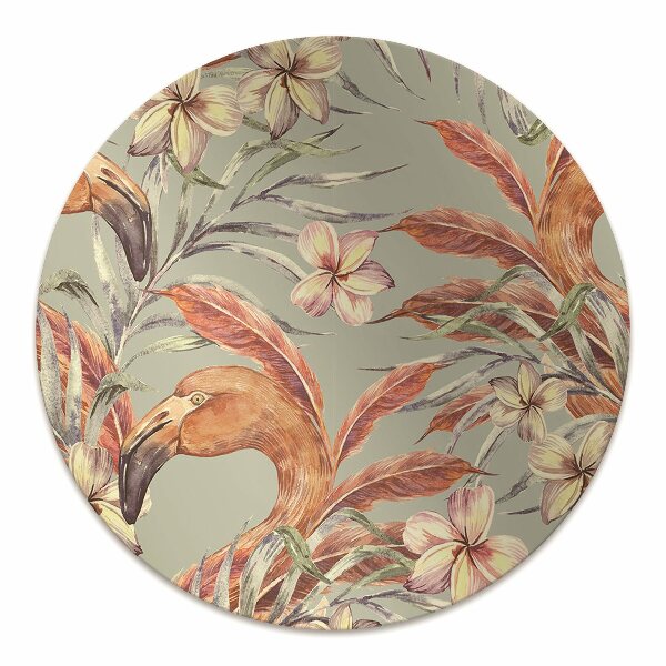 Tapis pour chaise de bureau Flamants