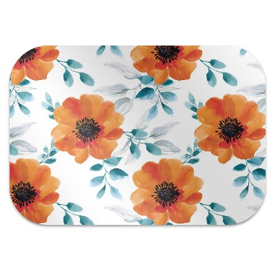 Tapis pour chaise de bureau Fleur d'orange