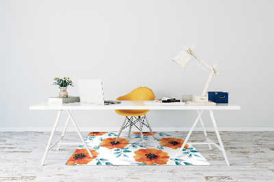 Tapis pour chaise de bureau Fleur d'orange