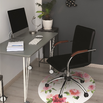 Tapis de chaise de bureau Fleurs de printemps