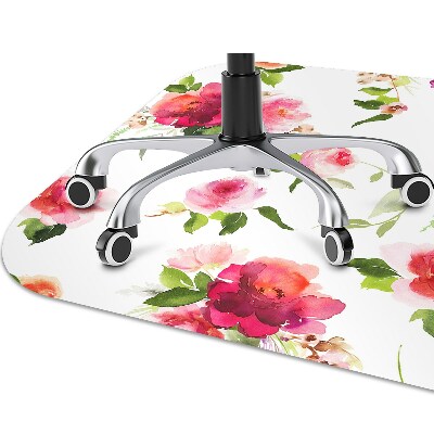 Tapis de chaise de bureau Fleurs de printemps