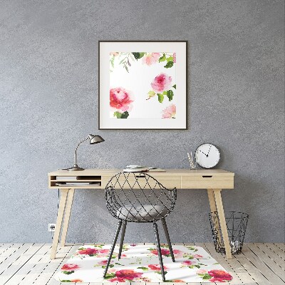 Tapis de chaise de bureau Fleurs de printemps