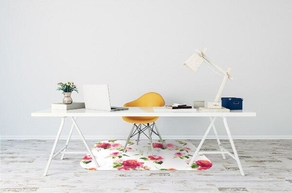 Tapis de chaise de bureau Fleurs de printemps