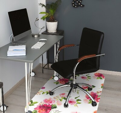 Tapis de chaise de bureau Fleurs de printemps