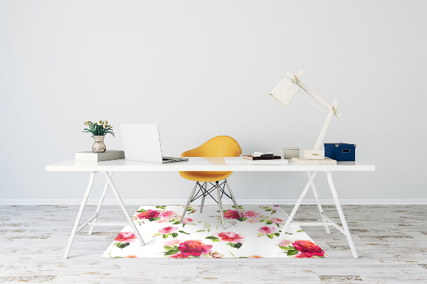 Tapis de chaise de bureau Fleurs de printemps