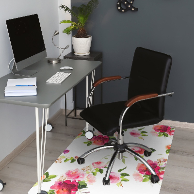 Tapis de chaise de bureau Fleurs de printemps