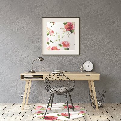 Tapis de chaise de bureau Fleurs de printemps