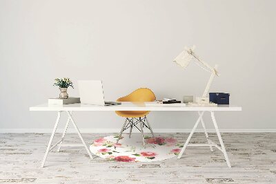 Tapis de chaise de bureau Fleurs de printemps