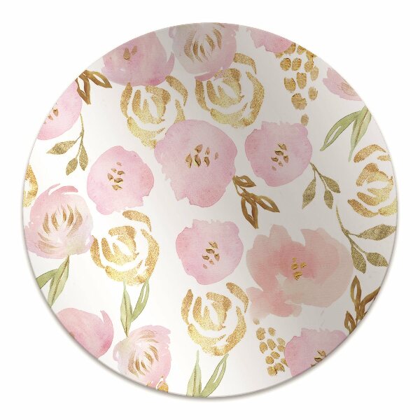 Tapis bureau Fleurs roses
