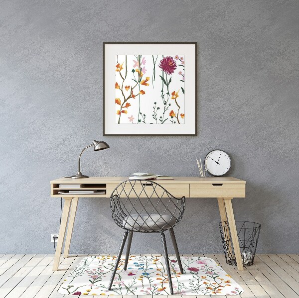 Tapis de chaise Fleurs de terrain