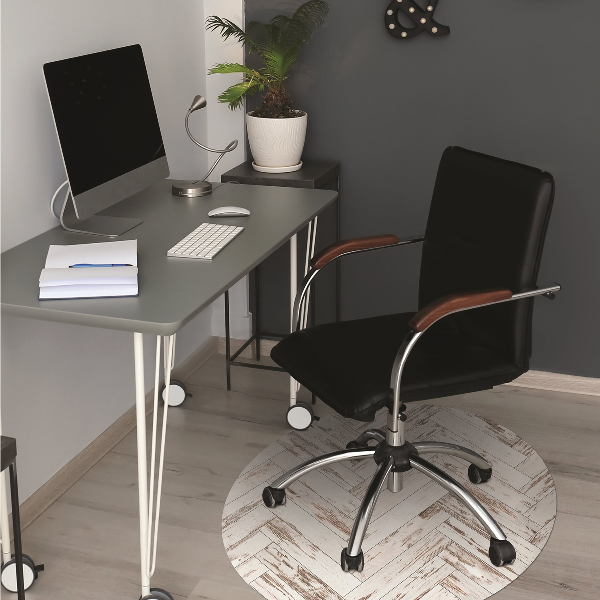 Tapis fauteuil bureau do biura Sol en bois