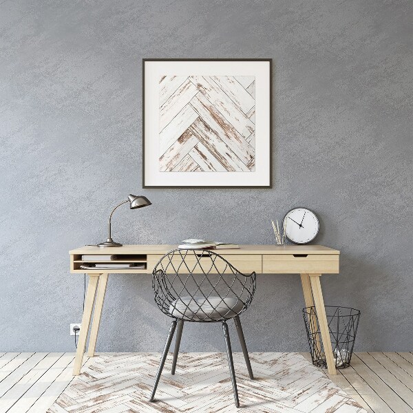 Tapis fauteuil bureau do biura Sol en bois