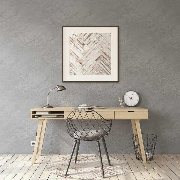 Tapis fauteuil bureau do biura Sol en bois