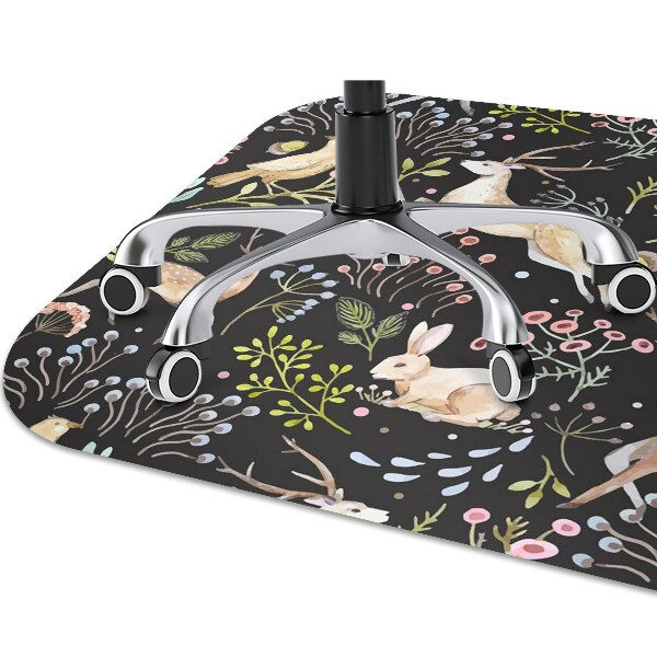 Tapis de chaise de bureau Animaux forestiers