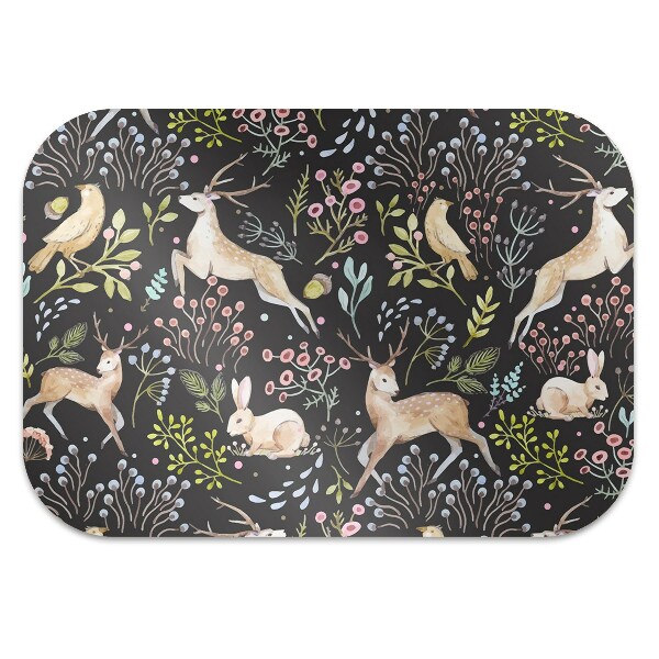 Tapis de chaise de bureau Animaux forestiers