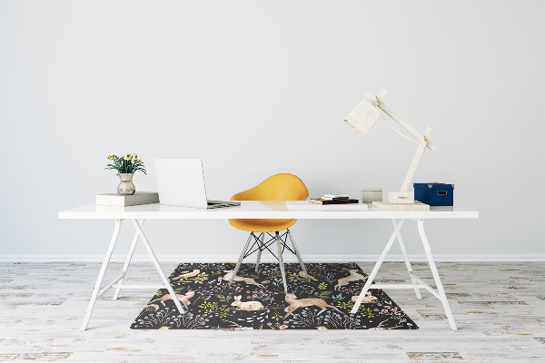 Tapis de chaise de bureau Animaux forestiers