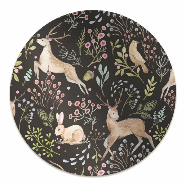 Tapis de chaise de bureau Animaux forestiers