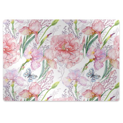 Tapis pour chaise de bureau Pivoines de fleurs