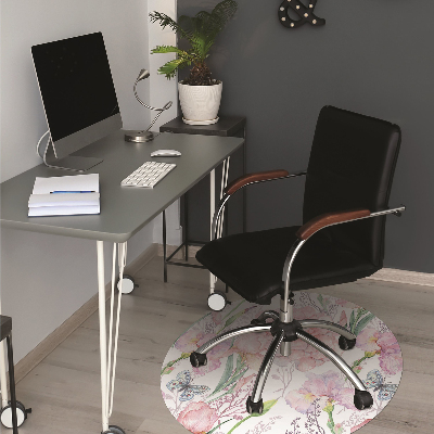 Tapis pour chaise de bureau Pivoines de fleurs