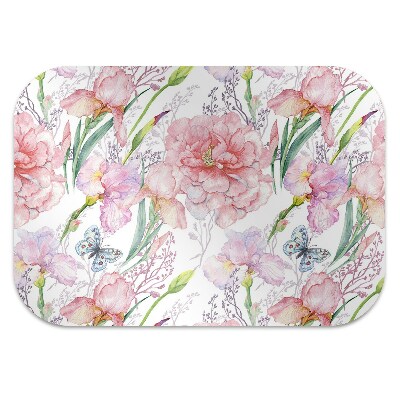 Tapis pour chaise de bureau Pivoines de fleurs