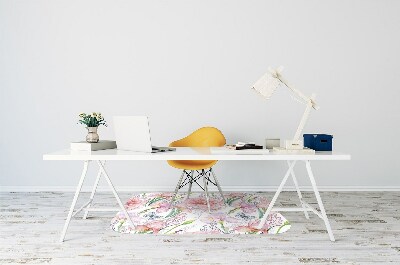 Tapis pour chaise de bureau Pivoines de fleurs