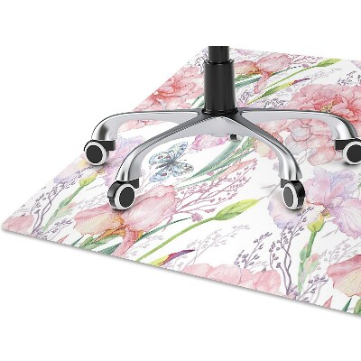 Tapis pour chaise de bureau Pivoines de fleurs