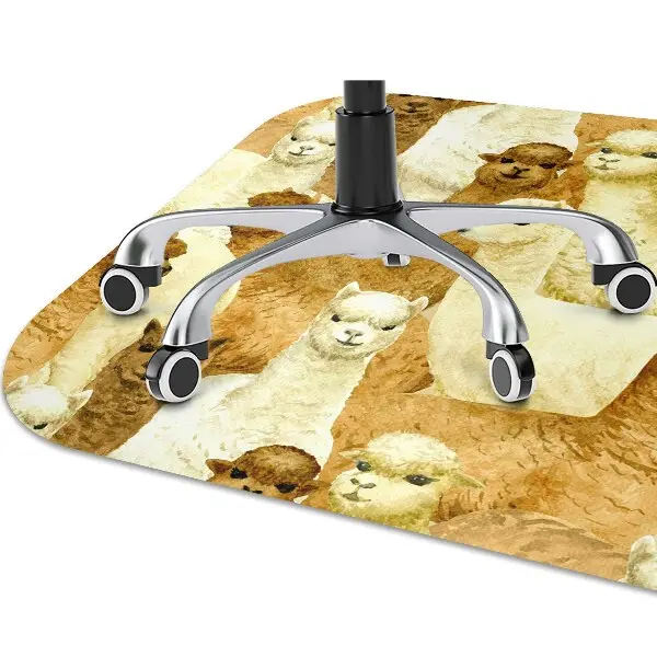 Tapis de chaise de bureau Alpaga