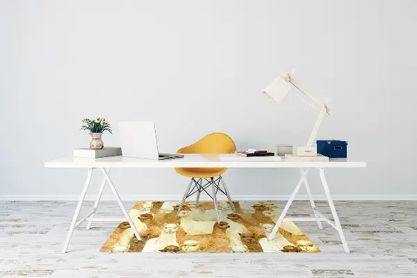 Tapis de chaise de bureau Alpaga