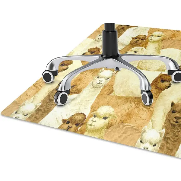 Tapis de chaise de bureau Alpaga