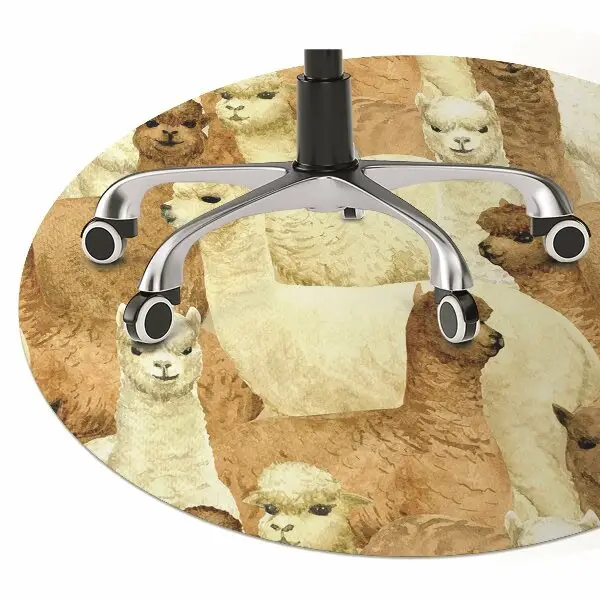 Tapis de chaise de bureau Alpaga