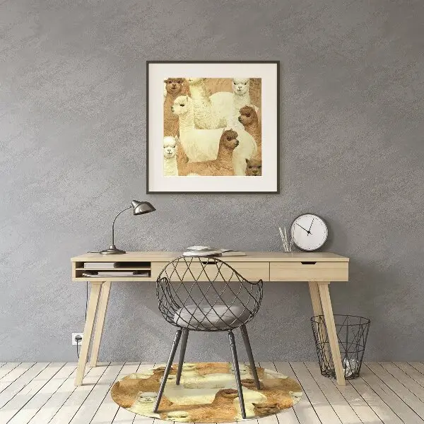 Tapis de chaise de bureau Alpaga