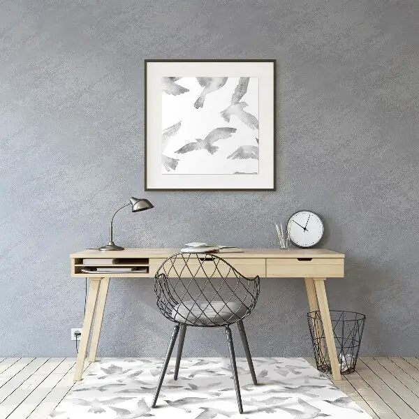 Tapis de chaise de bureau Des oiseaux