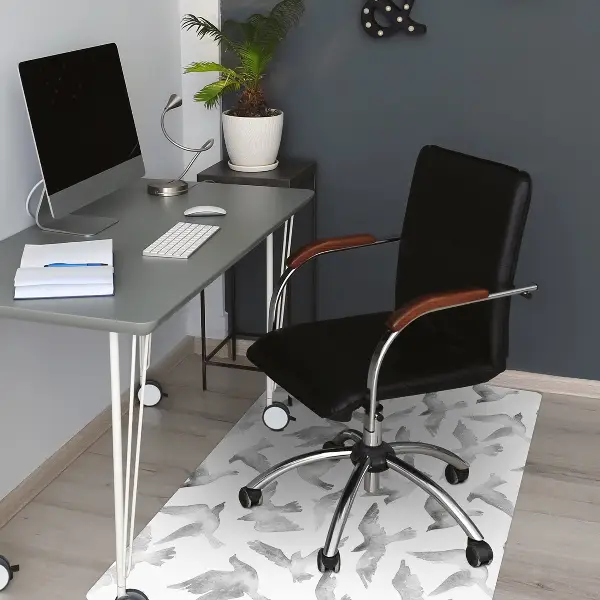 Tapis de chaise de bureau Des oiseaux