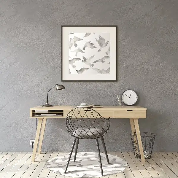 Tapis de chaise de bureau Des oiseaux