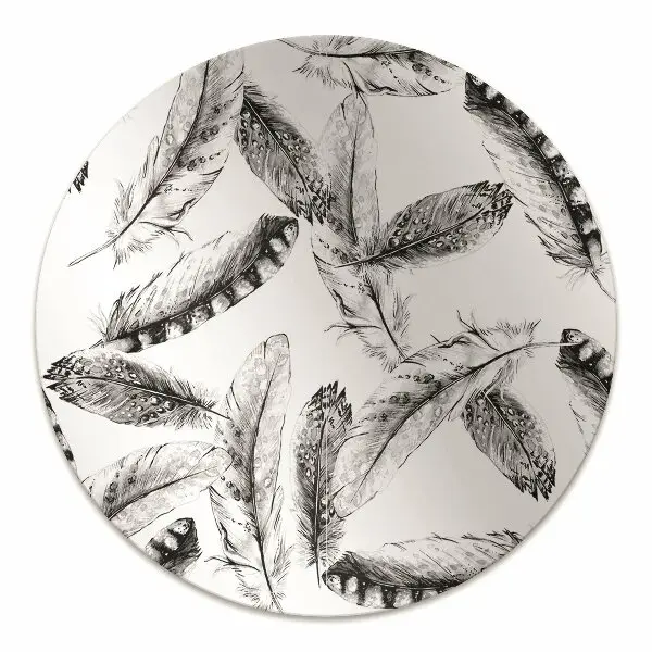 Tapis de chaise de bureau Plumes