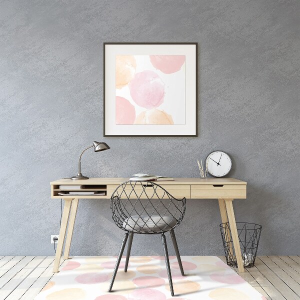 Tapis protège sol Points pastel