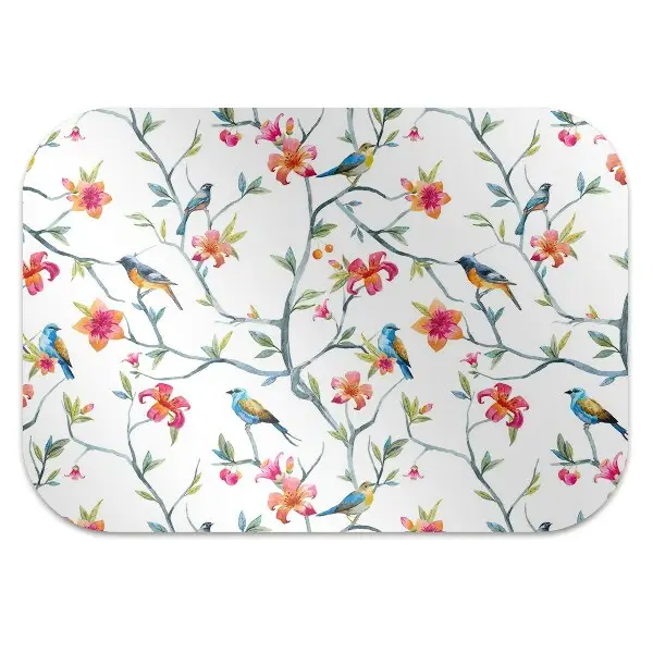 Tapis pour chaise de bureau Oiseaux sur des branches