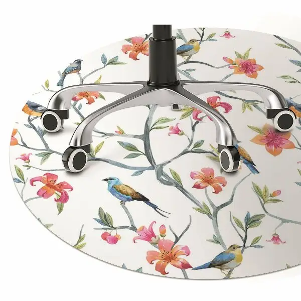 Tapis pour chaise de bureau Oiseaux sur des branches