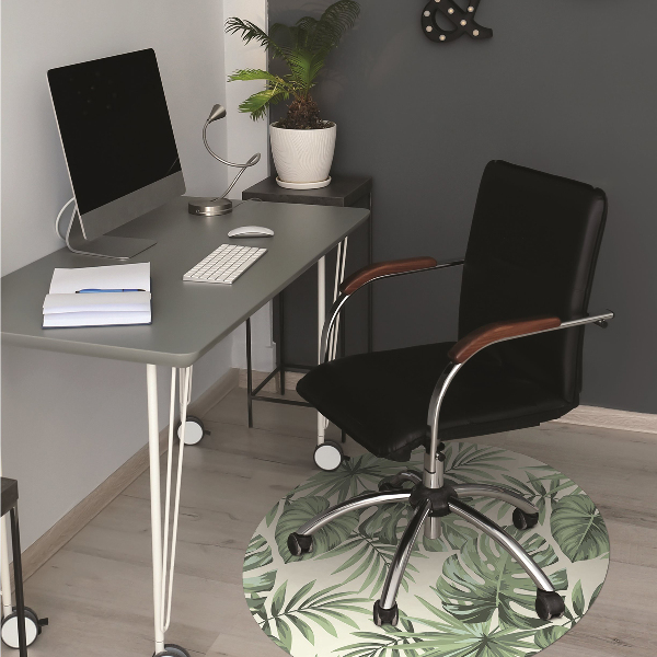 Tapis de chaise de bureau Modèle tropical