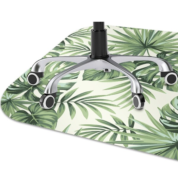 Tapis de chaise de bureau Modèle tropical