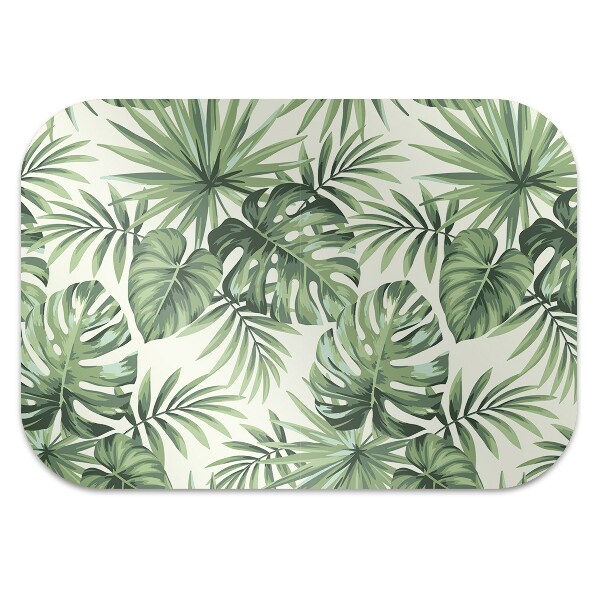 Tapis de chaise de bureau Modèle tropical