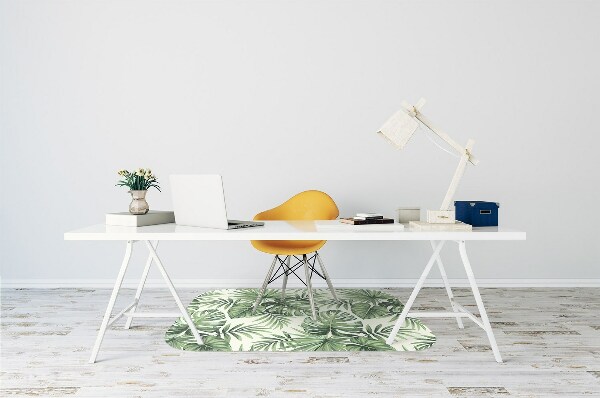 Tapis de chaise de bureau Modèle tropical