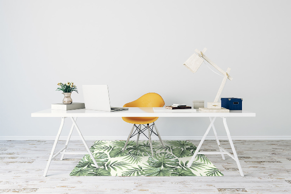 Tapis de chaise de bureau Modèle tropical