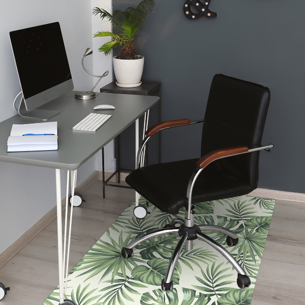 Tapis de chaise de bureau Modèle tropical
