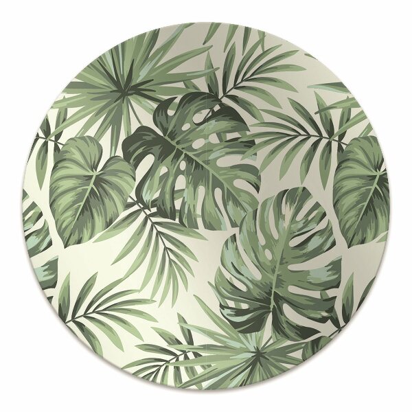 Tapis de chaise de bureau Modèle tropical