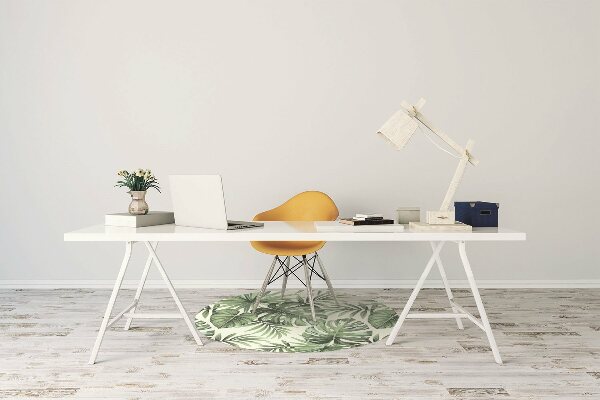 Tapis de chaise de bureau Modèle tropical